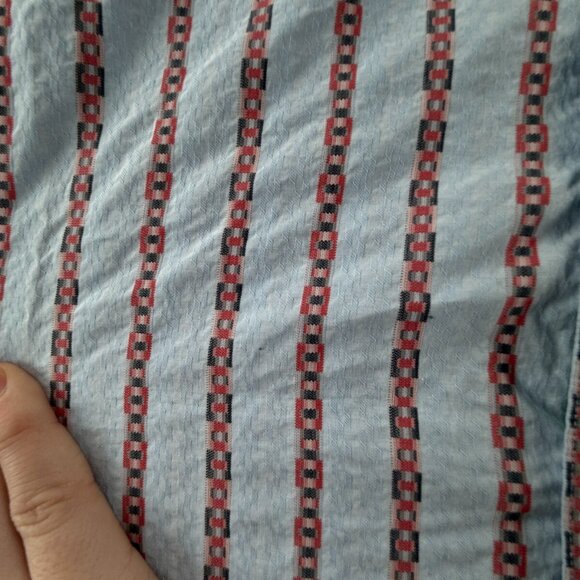 Robert Graham Button Up Shirt Cotton Striped Colorful 2XL Red Blue Woven Spread - Picture 16 of 16